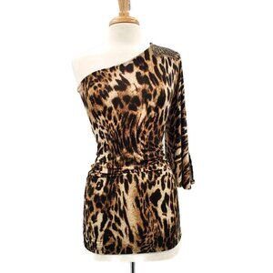 Forever 21 Off The Shoulder Cheetah Top Juniors